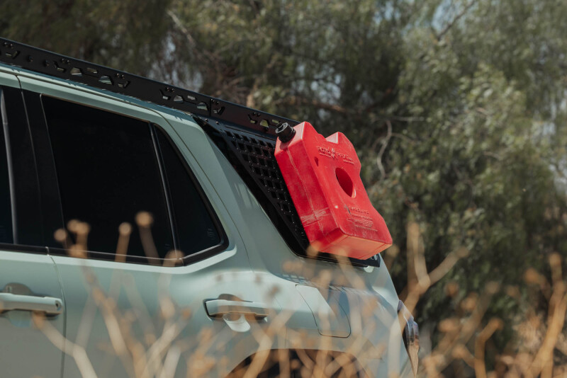 Toyota 4Runner Exterior Window Molle - Driver Side - DV8 Offroad - For DV8 Roof Rack - Black Powder Coated - `25-`26